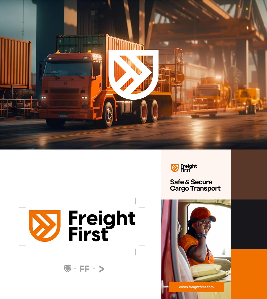 Freightfirst01.png 

Logo Design for an intermediary freight broker Co.