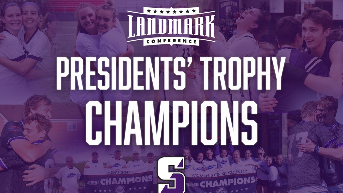 What a year for the <a href="/RoyalAthletics/">Scranton Athletics</a>!

The Royals won 8 conference championships on their way to claiming the 2022-23 Landmark Presidents' Trophy! 

📰 tinyurl.com/mtkheays