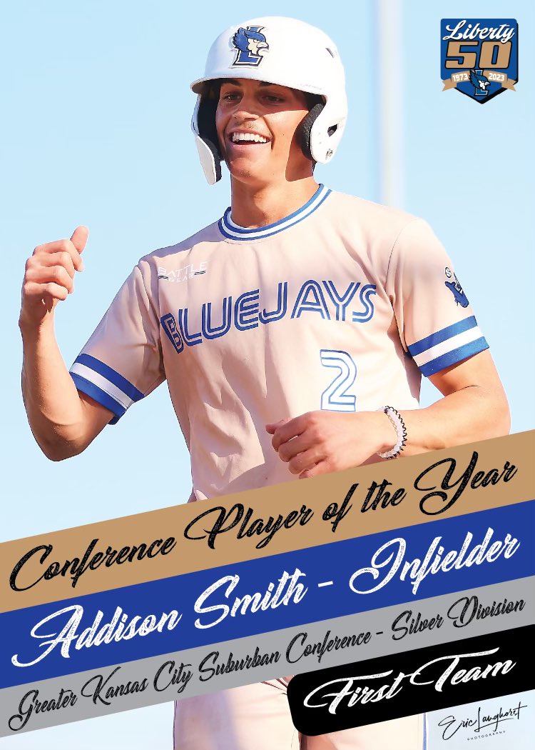 Congrats to Senior SS Addison Smith on Suburban Silver Conference 1ST Team All Conference! Smith locked in Player Of the Year as well! Hit .444 w/ 52 hits, 12 2B, 7 triples, 44 R, 20 SB’s, 20 RBI’s, 27 BB, .560 OBP. 92 assists at SS! Unbelievable season & career! @LanghorstPicts