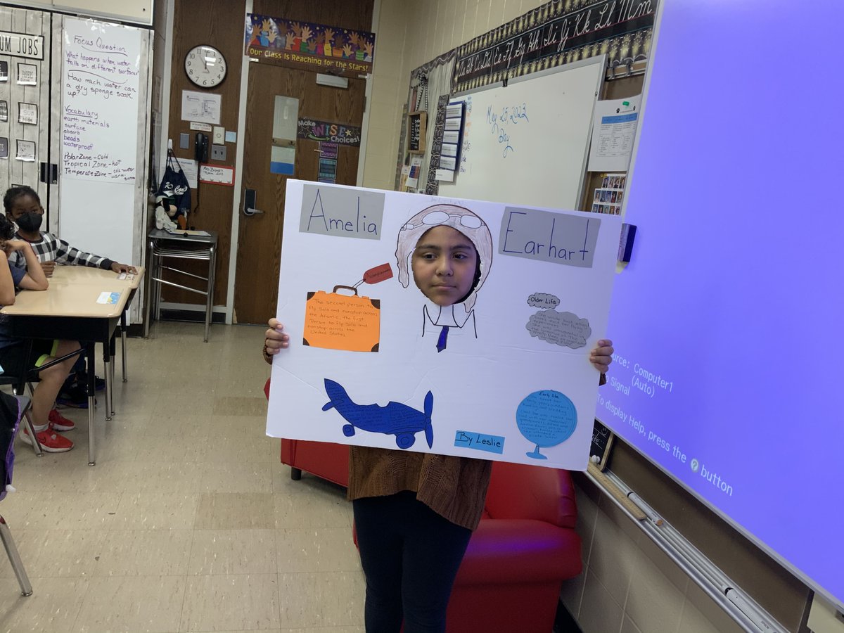 Annbgrade2's tweet photo. What a great job 3B did on presenting their biographies!! I am so proud of all of them! @ConnorCougars https://t.co/wHaRYB57Cn