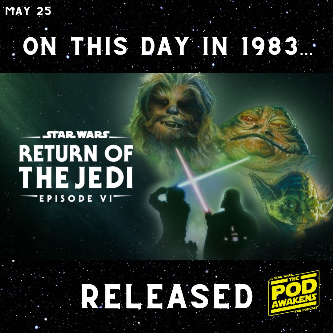 On this day in 1983, Return of the Jedi released! #starwars #rotj #returnofthejedi