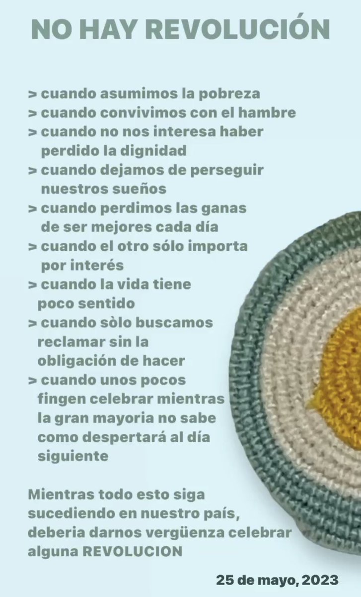 NO HAY REVOLUCIÓN