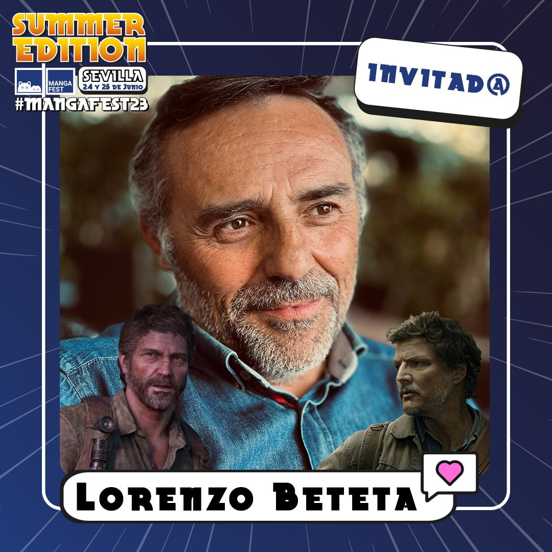 ✨ <a href="/BetetaUnion/">Lorenzo Beteta Unión</a> viene a #Mangafest23 #SummerEdition

Actor, director y profesor de doblaje, ha interpretado personajes tan míticos como Joel (The Last of Us), tanto en el videojuego como en la serie

¡No te lo pierdas! 🔥

📅 24 y 25 junio
📍 Sevilla
💻 mangafest.es/sevilla/summer…
