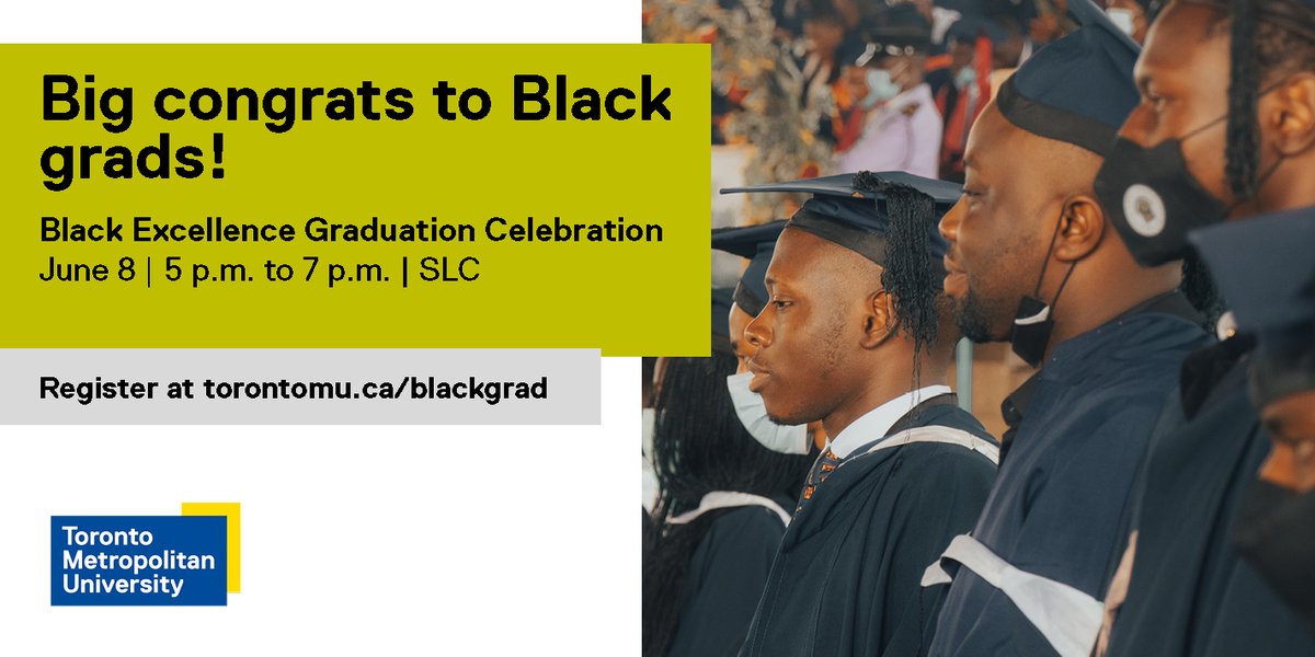 trimentoring's tweet image. Calling Black graduating students! Register by May 26 (today!) to receive your Kente stole and celebrate your success with us at the Black Grad Ceremony.
torontomu.ca/blackgrad

#TMUBlackExcellence