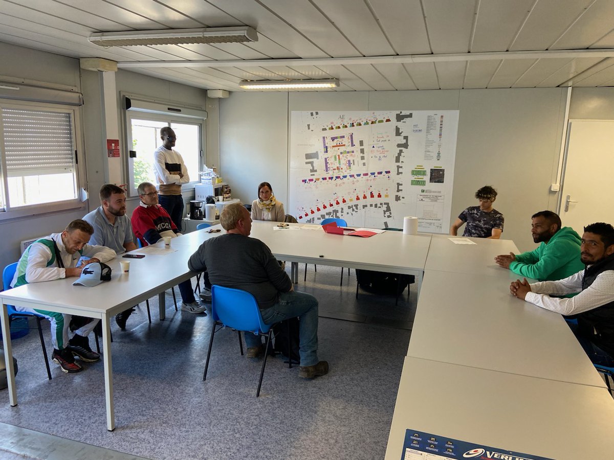 Foucras2's tweet photo. Découverte des métiers Bâtiment #poleemploi Denain 11 participants sur les chantiers #ERBM #Wallers 🙏merci aux équipes @GroupeRamery pour leur accueil Frédéric Deram @cd2e1119 pour l'animation 👍 des suites de parcours prévues #emploi #formation @hottin_sullivan @sdewaele59111 https://t.co/9VHlvdlEVx