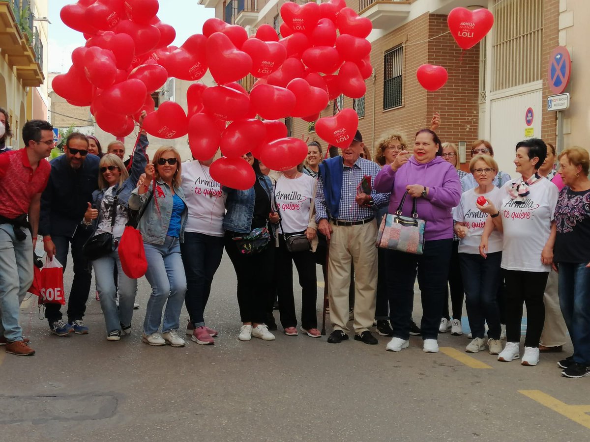 loly_armilla's tweet photo. 🎈No falta el humor y la alegría en este equipo que seguirá transformando #Armilla los próximos cuatro años. ¡Gracias por vuestra aliento! 
¡Con tu voto, ganamos! ❤️ ¡#VotaPSOE! 🌹 https://t.co/Tgkequbksm
