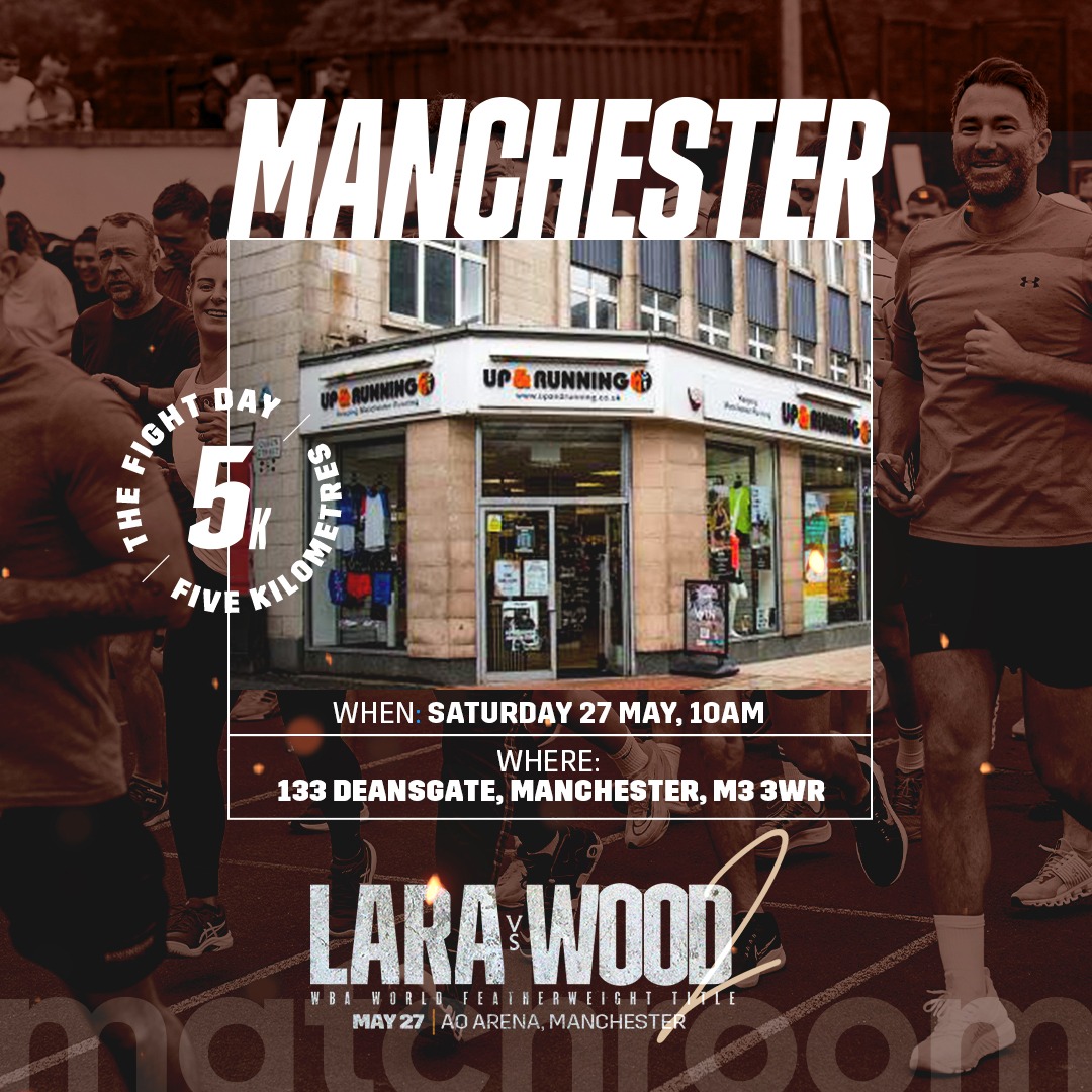 🏃 Tomorrow morning!

Expecting another big turnout for the #FightDay5k 👊

All abilities welcome. Let's go, Manchester 🙌