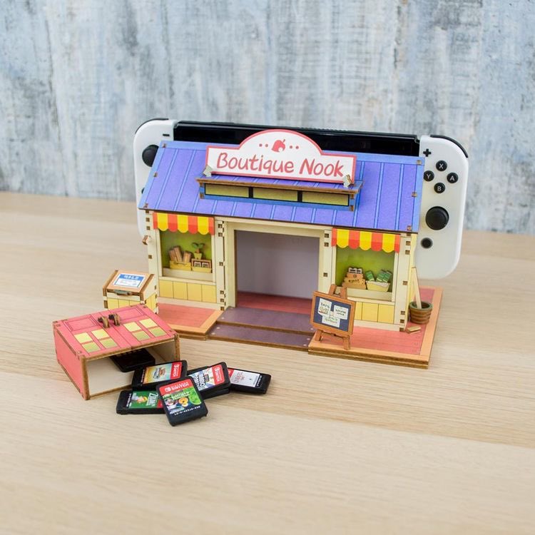 I didn’t know I needed an animal crossing Nooks Cranny themed nintendo switch dock until NOW 🥹