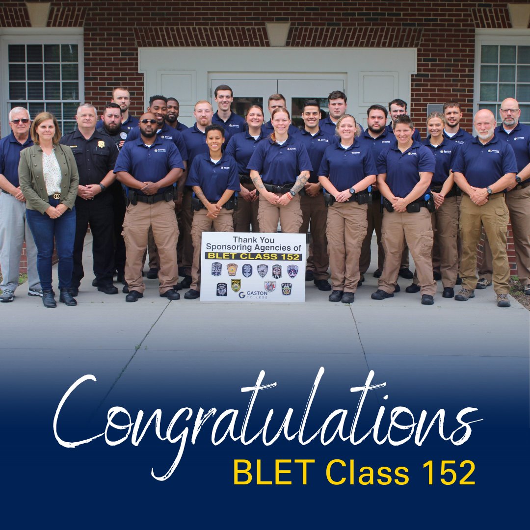 Gaston College on Twitter "Congratulations to Gaston's BLET Class 152