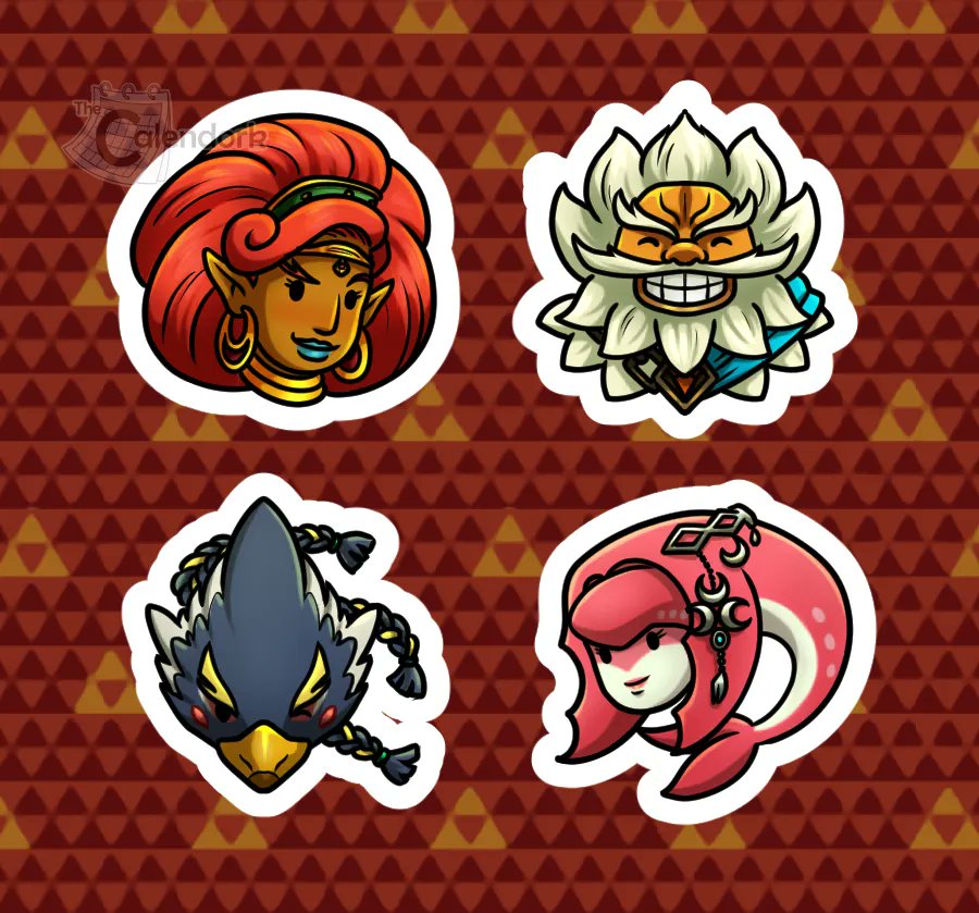 BOTW Champions 💪🏻 Do you miss seeing these guys in TOTK? Or do you prefer their descendants? 🤔 

#legendofzelda #legendofzeldafanart #zeldafanart #breathofthewild #tearsofthekingdom #urbosa #daruk #mipha #rivalli #lozfanart #botwfanart