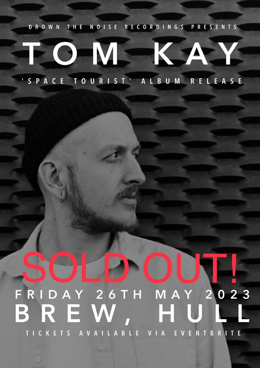 Tomorrow will see the release of my fifth album ‘Space Tourist’ and the album launch event at Brew in Hull which is now sold out. 

Thanks to everyone who has grabbed a ticket and a copy of the album. I can’t wait to play for you 🙌🏻

Please note that doors will open at 7:30pm