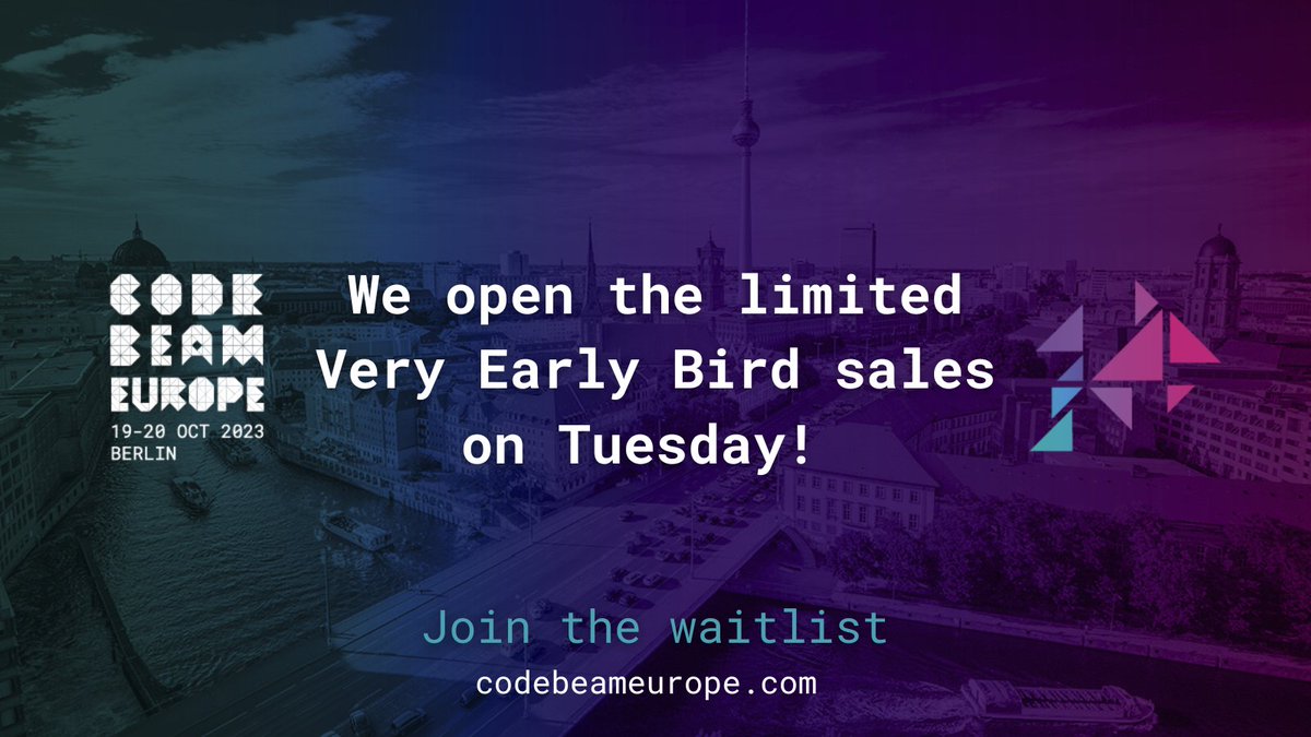 CodeBEAMio's tweet image. The clock is ticking to join the waitlist! Don't say we didn't warn you 🤨
⏳ bit.ly/CB2023_waiting… ⏳
#CodeBEAM #webeamtogether #myelixirstatus #elixirlang #erlang #techconference