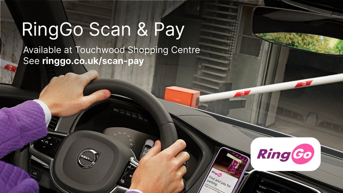 Save queueing at the payment machines with the @RingGo_parking app, now available at Touchwood. Park up to 2 hours for £2.70*. Entry after 6pm carries a flat fee of £1.70* until 6am. *A small fee applies.