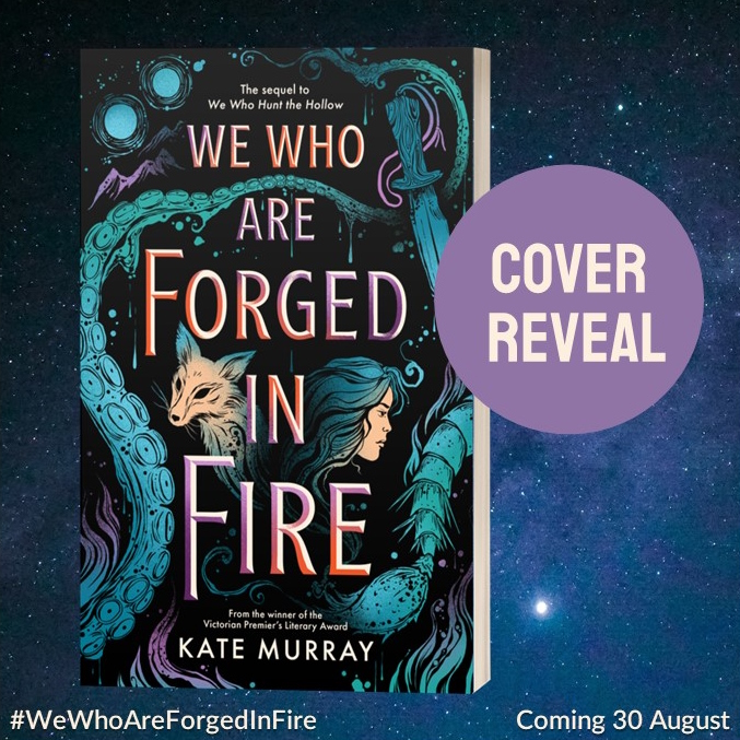 katemurray's tweet photo. ✨COVER REVEAL✨

Here it is, team! the stunnnning cover for #WeWhoAreForgedInFire, the sequel to my YA debut fantasy We Who Hunt The Hollow. Out end of August!

More info &amp; preorder links: https://t.co/TlPIMhV5HN

Add on Goodreads: https://t.co/H8PEs3WUiW https://t.co/LC9y4zDZfP