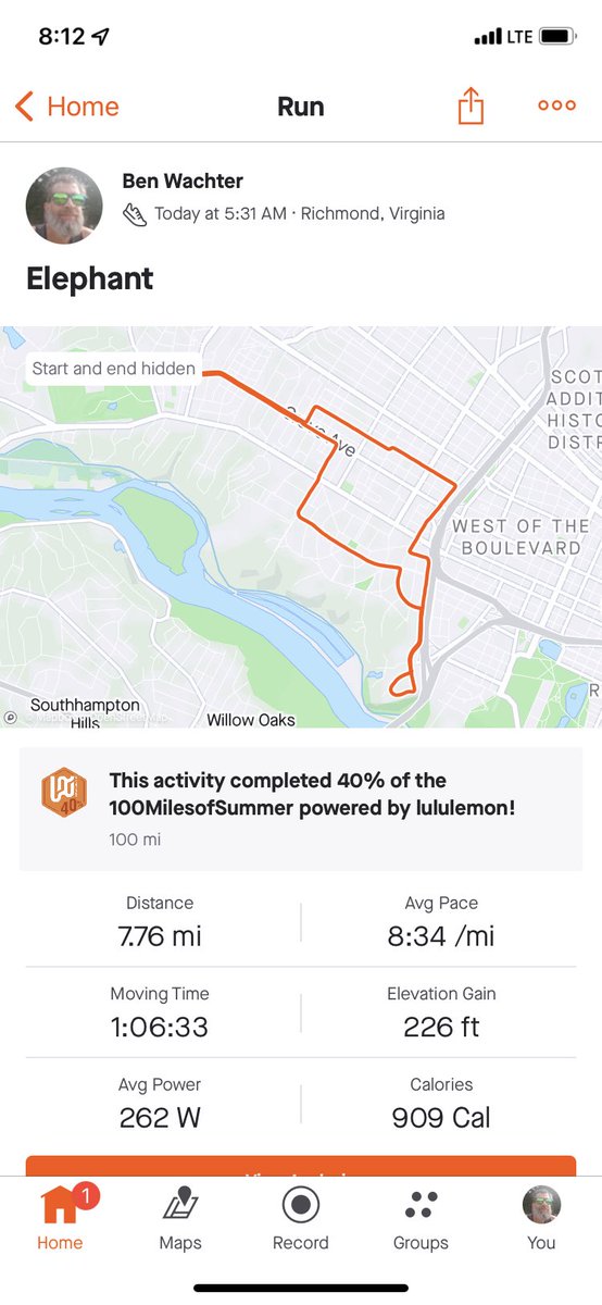 This was better than I expected this morning. #runchat