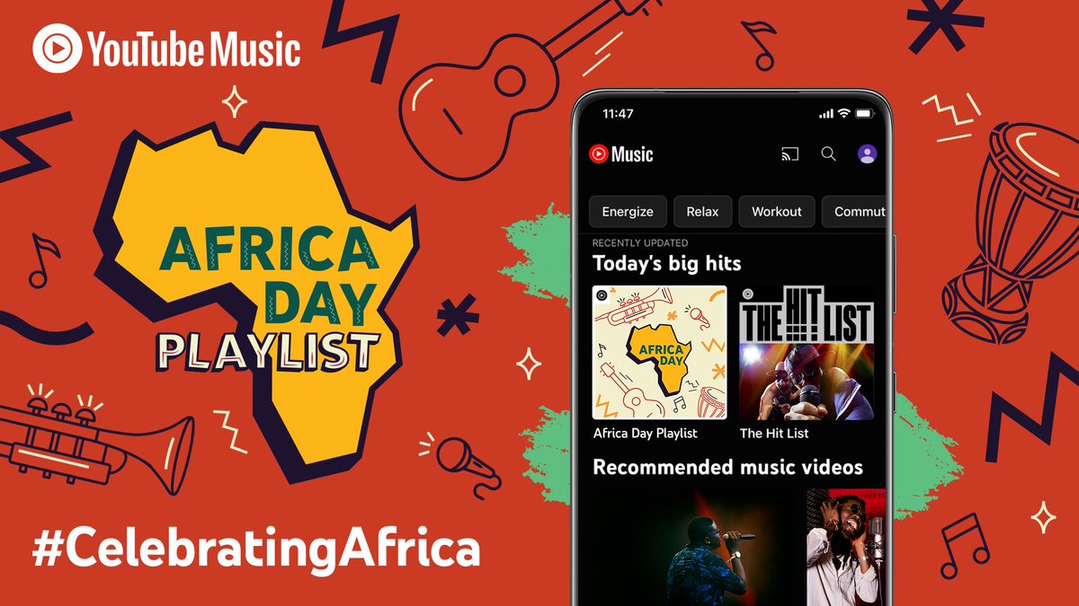 queue up our #AfricaDay playlist & let us know how you’re #CelebratingAfrica → yt.be/music/AfricaDay