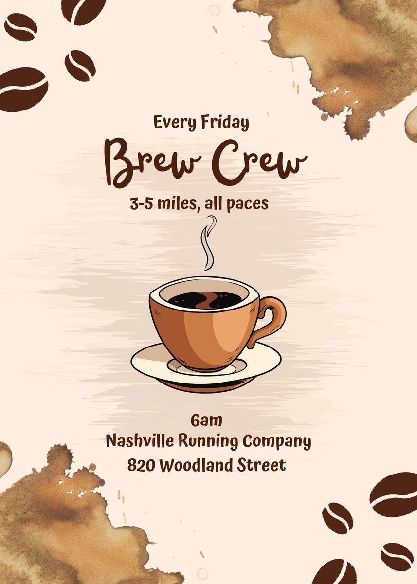 RunNRC's tweet image. ☕️BREW CREW ☕️ Tomorrow☕️

☕️6am☕️3-5miles☕️NRC

☕️All paces welcome☕️