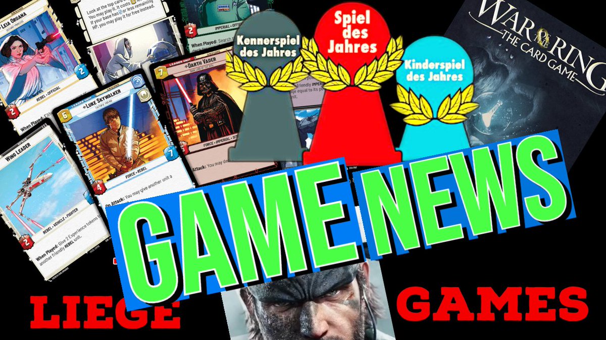 This Week! GAME NEWS! Spiel Throw Down, CMON Goes Metal, Regicide LEGACY!?! &amp; A Closer Look at Star Wars Unlimited!

youtu.be/SE2yMh9Fp5w