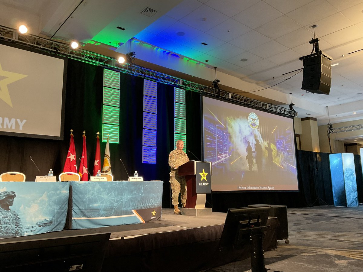 Kunderwood_SGNL's tweet photo. Given the increased need for combined multinational operations @USDISA has aggressively pursued integrated interoperable environments so @DeptofDefense and coalition forces can execute mission command through joint capabilities, says BG Papenfus DISA chief of staff #TEMX @PEOC3T https://t.co/wWClE5okCk