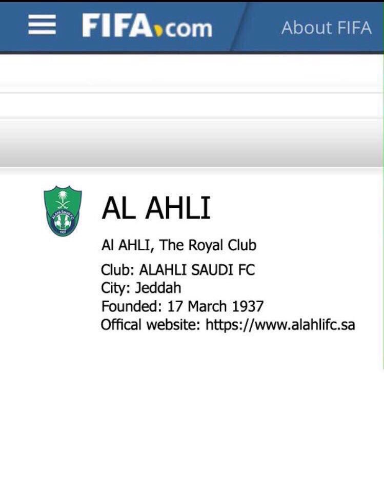 SALEHFL2023's tweet photo. من الفيفا يا طووواقي 
الاهلي واجهة عالمية و ليست محلية 
اي اعلام لا ينقل الحقيقة هو اعلام قذر 
#الاهلي_السعودي https://t.co/hV8Ks5Lywq