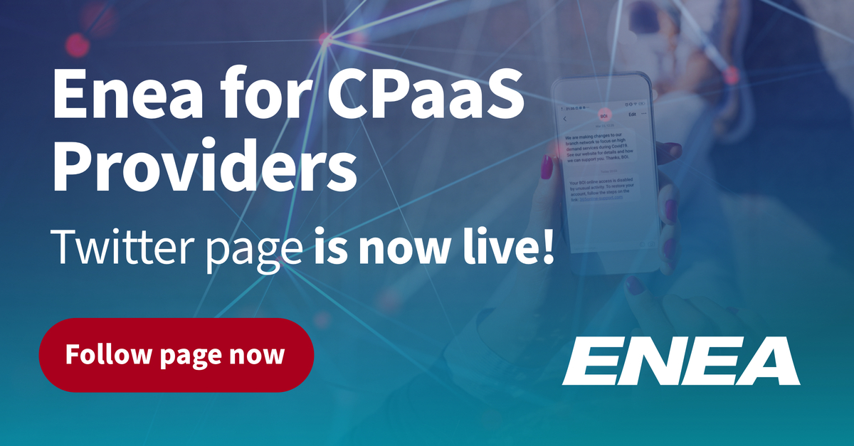 EneaAB's tweet image. 💡#CPaaS providers, this page is for you! Follow us over at @EneaCPaaS 💡

Discover how you can get ahead of your competitors through traffic protection and intelligence, to ensure compliance, maximize delivery and grow revenues. #CPaaS #MessagingSecurity
