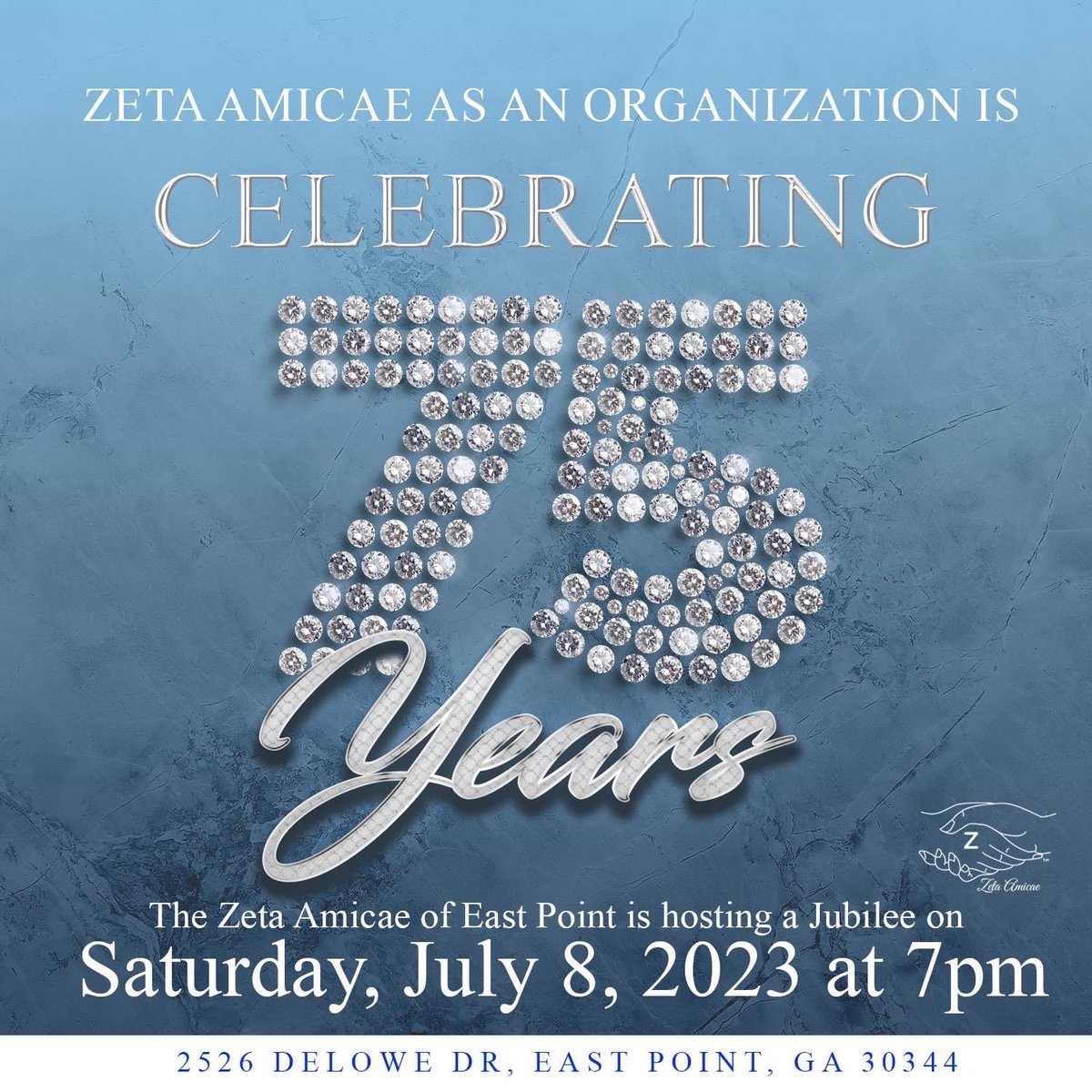 This event is open to the public and we want ALL Zeta Amicae, Zetas, Sigmas, family & friends to come out and celebrate with us.  
 
DJ: Lee’s Lounge  

July 8, 2023 at 7pm. 
Cost: $45 
 
Link to purchase tickets:  

bit.ly/eastpoint_amic… 

#AmicaeEastPoint