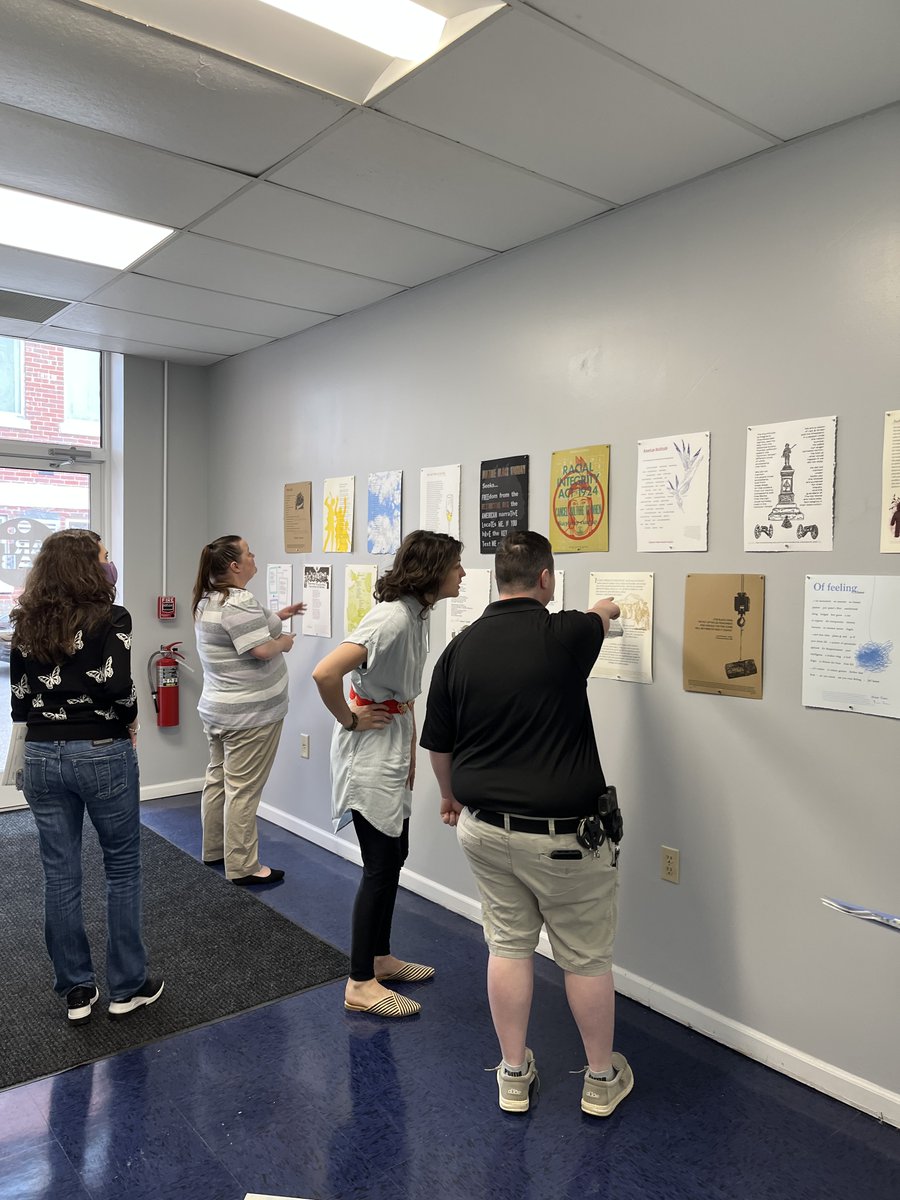 Thank you <a href="/WMKingMuseum/">William King Museum of Art</a> for sharing these photos of visitors experiencing “Voice-Overs,” our exhibit of broadsides by Virginian poets, writers, and visual artists exploring racism, sexism, and other social injustices. View digital scans of the works: loom.ly/xzV6nkk.