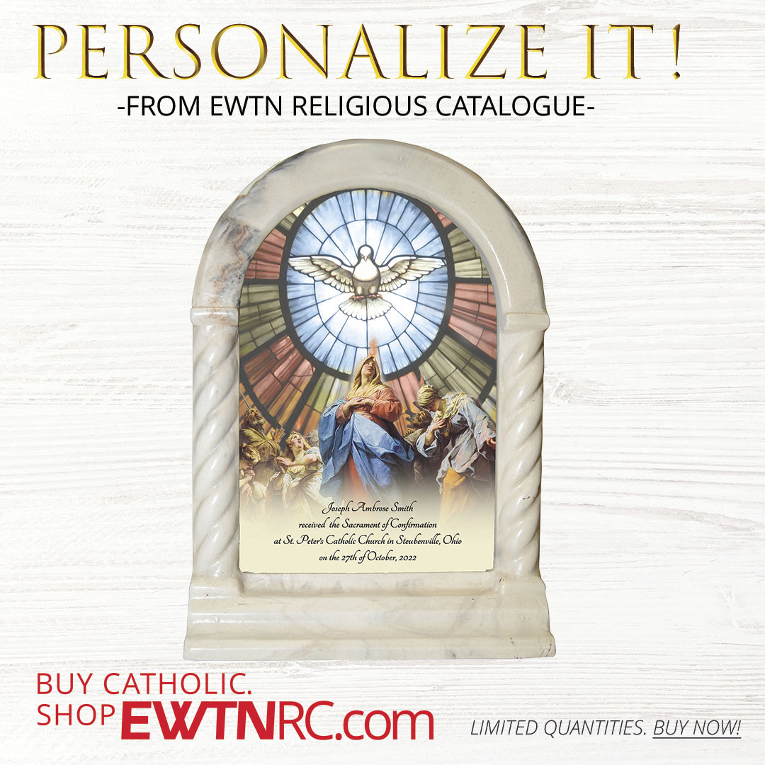 EWTNRelCat's tweet photo. From Bibles to pendants, you can personalize a gift to a friend or loved one, making them feel as special as they truly are.
To order: https://t.co/nb5Dx1PhcK
#PersonalizedItems https://t.co/Q4rSVKjC2b