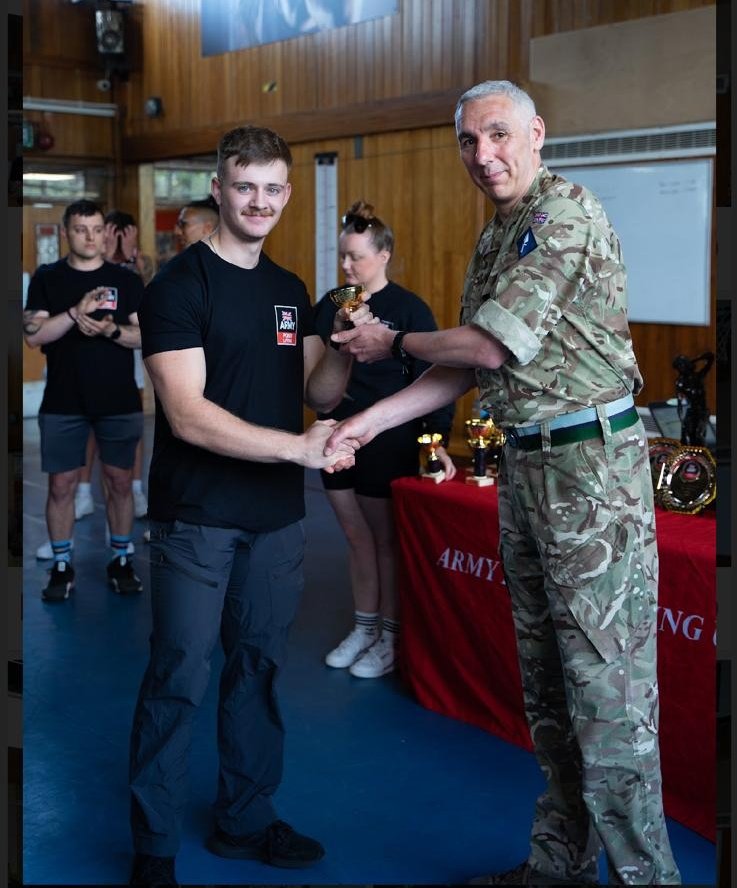 MSUOTC's tweet photo. A huge congratulations to our Senior Under Officer (SUO) Sam Dunham who this week achieved an impressive bronze at the @British_APU Bench Press Championships 💪

The #UOTC offers the opportunity to push yourself further #Development
#BeMoreThanYourDegree #AStudentLifeLessOrdinary https://t.co/QESM3Kl03q