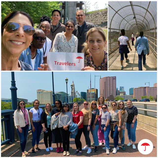 Katdoane's tweet photo. You can always walk on your own, but it's so much more fun in a group! It's been great to get out at lunch with my co-workers; I am thankful to be surrounded by positive people and to be provided with active opportunities during the workday! #TRVEmployee https://t.co/Th8Umjsrmw https://t.co/gvvcUEzCxU