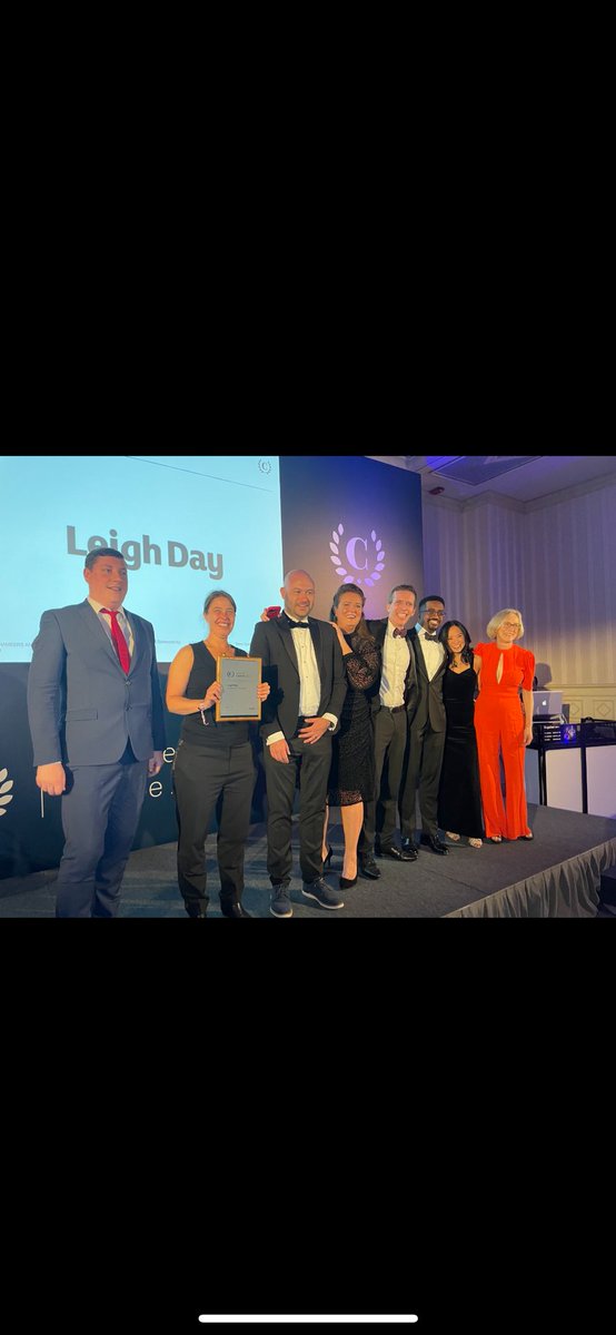 We are delighted to announce that Leigh Day has won UK Law Firm of the Year at the #ChambersEuropeAwards 2023 ceremony in Milan. We are honoured that @ChambersGuides has recognised us as a leading law firm. Congratulations to all the winners 👏 leighday.co.uk/news/news/2023…