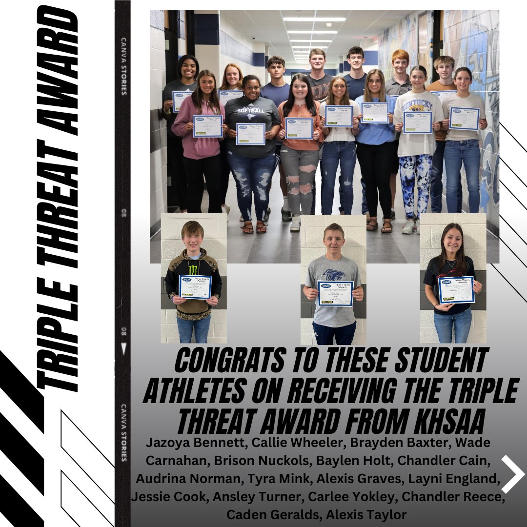 Congrats to these student athletes!