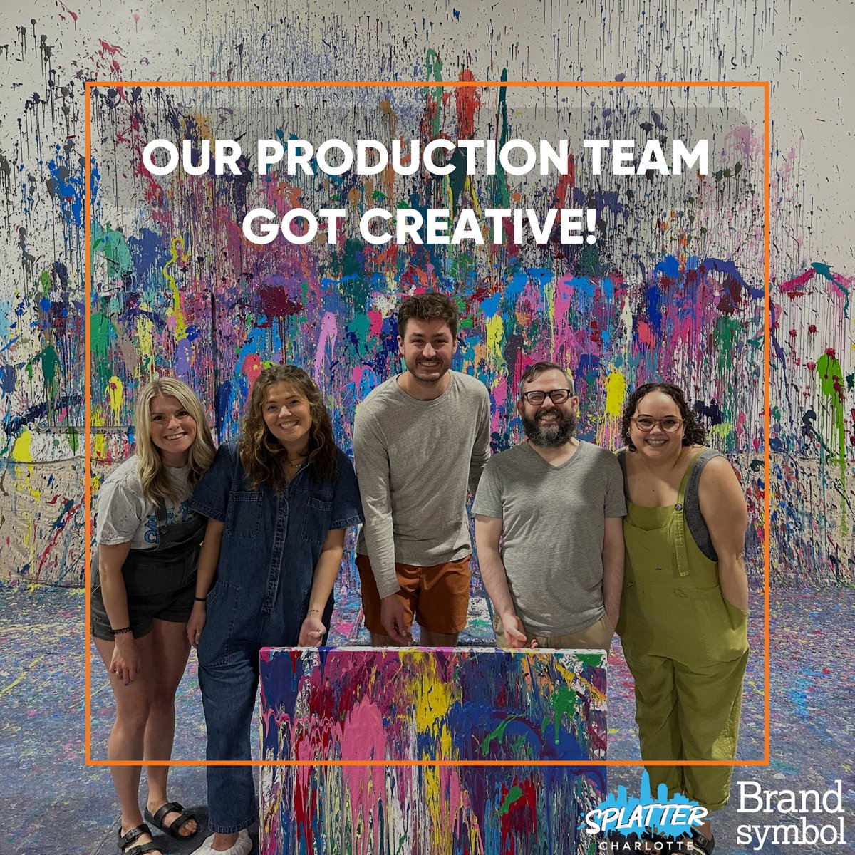 Shoutout to our talented production team for their dedication, innovation, and creativity. You killed it at Splatter Charlotte yesterday! #teambuilding #productionteam #success #funactivities #bonding #strongteam #companyculture