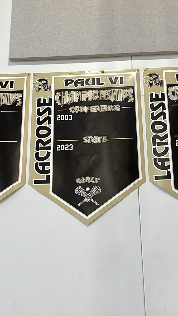 PVI Girls Lacrosse (@pviglax) on Twitter photo It’s been 20 years since we have been able to add to that banner. Today was a good day.
@pvisports
<a href="/PaulVICatholic/">St. Paul VI Catholic High School</a>
#HailPVI
#ChampionsPlayHere It’s been 20 years since we have been able to add to that banner. Today was a good day.
@pvisports
<a href="/PaulVICatholic/">St. Paul VI Catholic High School</a>
#HailPVI
#ChampionsPlayHere