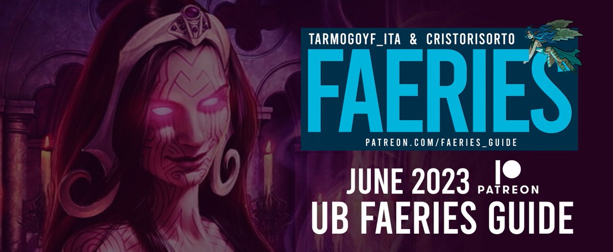 patreon.com/FAERIES_GUIDE
We are preparing a metagame-proof list and a super sideboard guide! From June available only on Patreon!
<a href="/_Cristorisorto_/">Nicolò Garino</a>  💪💧🧚‍♀️

#mtgpauper