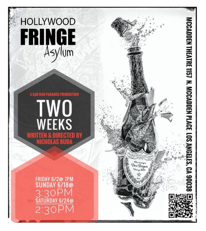 PLAYING AT THE 2023 HOLLYWOOD FRINGE- Two Weeks @McCaddenTheatre #HFF23 #LATHTR #WORLDPREMIER hollywoodfringe.org/projects/9867
