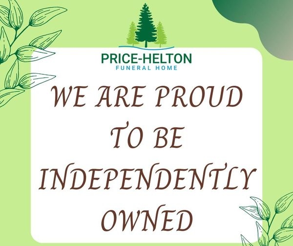 In this region, which is dominated by huge chains and multinational conglomerates, we remain proudly independent. We are accountable to you, not to stockholders.

#priceheltonfuneralhome #funeralhome #auburnwa