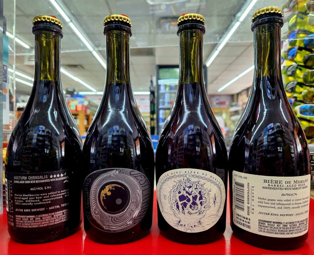 Look what showed up at E1G! <a href="/jesterkingbeer/">Jester King Brewery</a> Nocturn Chrysalis &amp; Biere de Merlot at E1G! <a href="/FloodTX/">Flood Distribution</a>