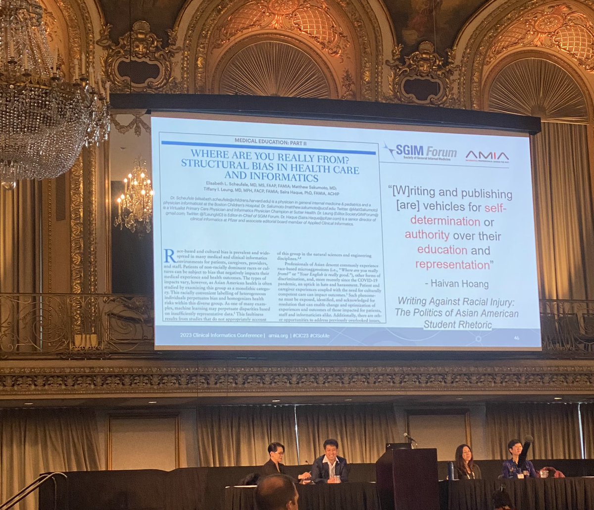 Scott Ogan (@scottogan) on Twitter photo Great work on structural bias in health care in informatics at <a href="/AMIAinformatics/">AMIA</a> #CIC23 by Elisabeth Scheufele <a href="/MattSakumoto/">Matt Sakumoto</a> <a href="/SairaNHaque/">Saira Haque, PhD</a> <a href="/TLeungMD/">Tiffany I. Leung</a> ! Great work on structural bias in health care in informatics at <a href="/AMIAinformatics/">AMIA</a> #CIC23 by Elisabeth Scheufele <a href="/MattSakumoto/">Matt Sakumoto</a> <a href="/SairaNHaque/">Saira Haque, PhD</a> <a href="/TLeungMD/">Tiffany I. Leung</a> !