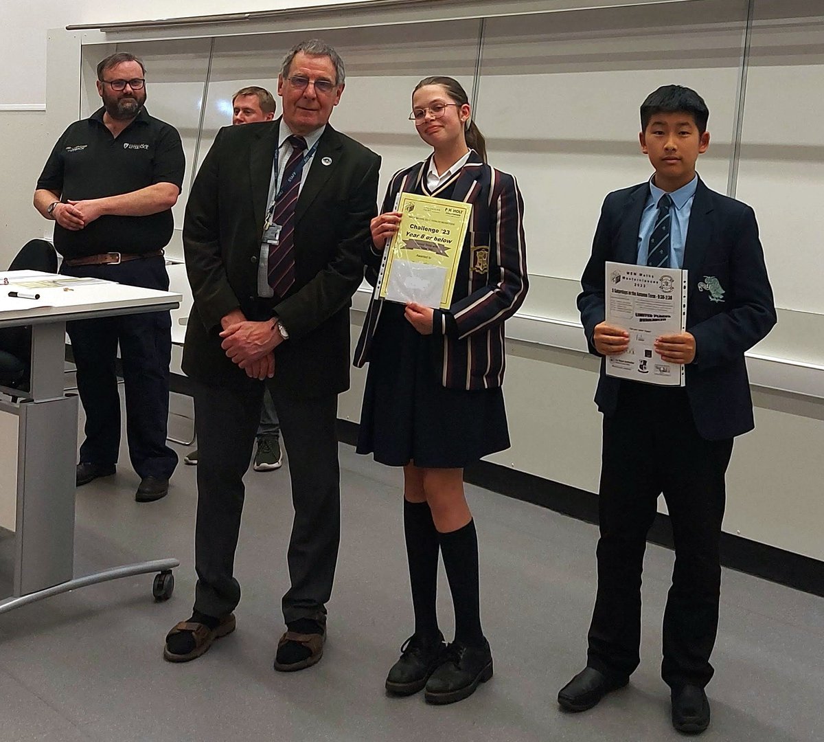 Maths Education Merseyside (@mem_charity) on Twitter photo Congratulations to our second prize with distinction challenge winners. Presented at <a href="/LivUni/">University of Liverpool</a>
@LoretoPrep
<a href="/mgs_1515/">Manchester Grammar School</a> Congratulations to our second prize with distinction challenge winners. Presented at <a href="/LivUni/">University of Liverpool</a>
@LoretoPrep
<a href="/mgs_1515/">Manchester Grammar School</a>