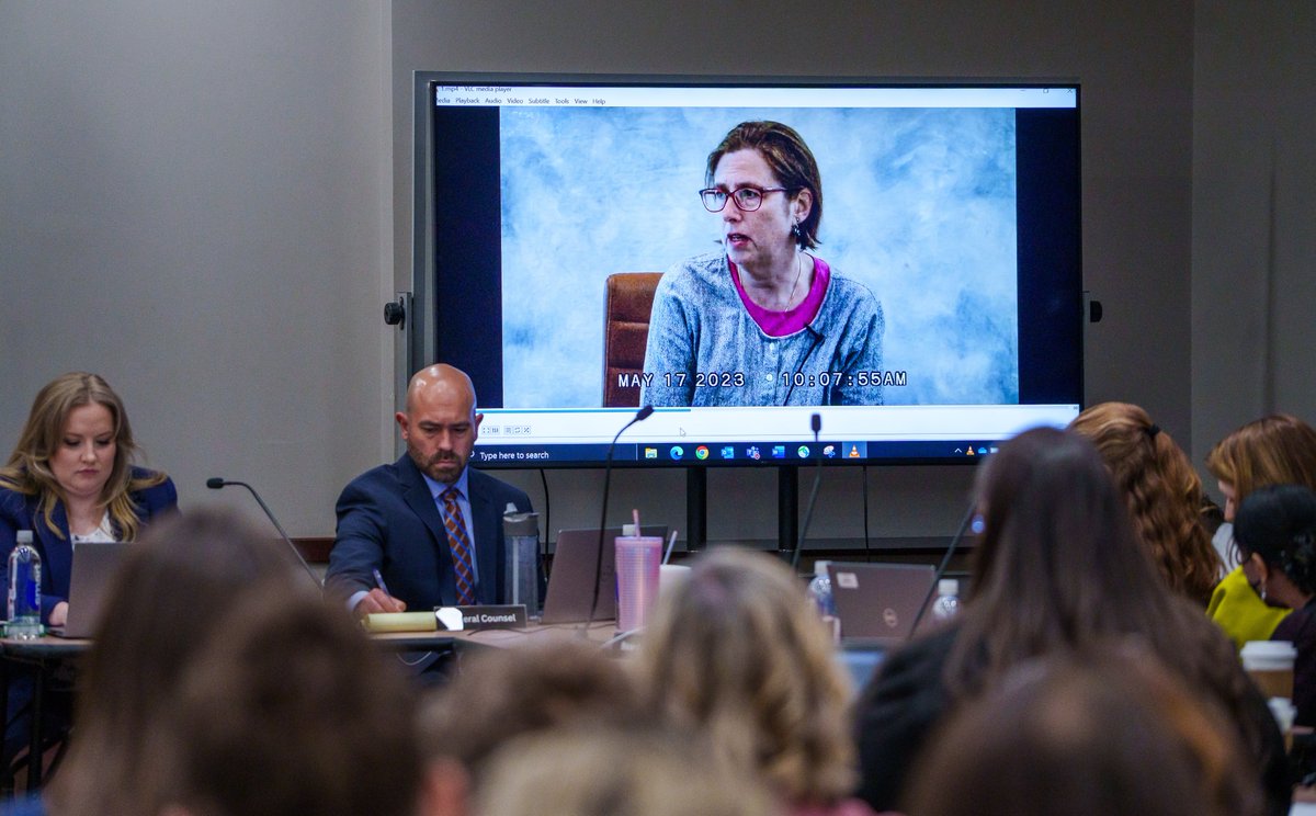 Mykal McEldowney on Twitter "Inside the Dr. Caitlin Bernard medical board hearing. teamed up