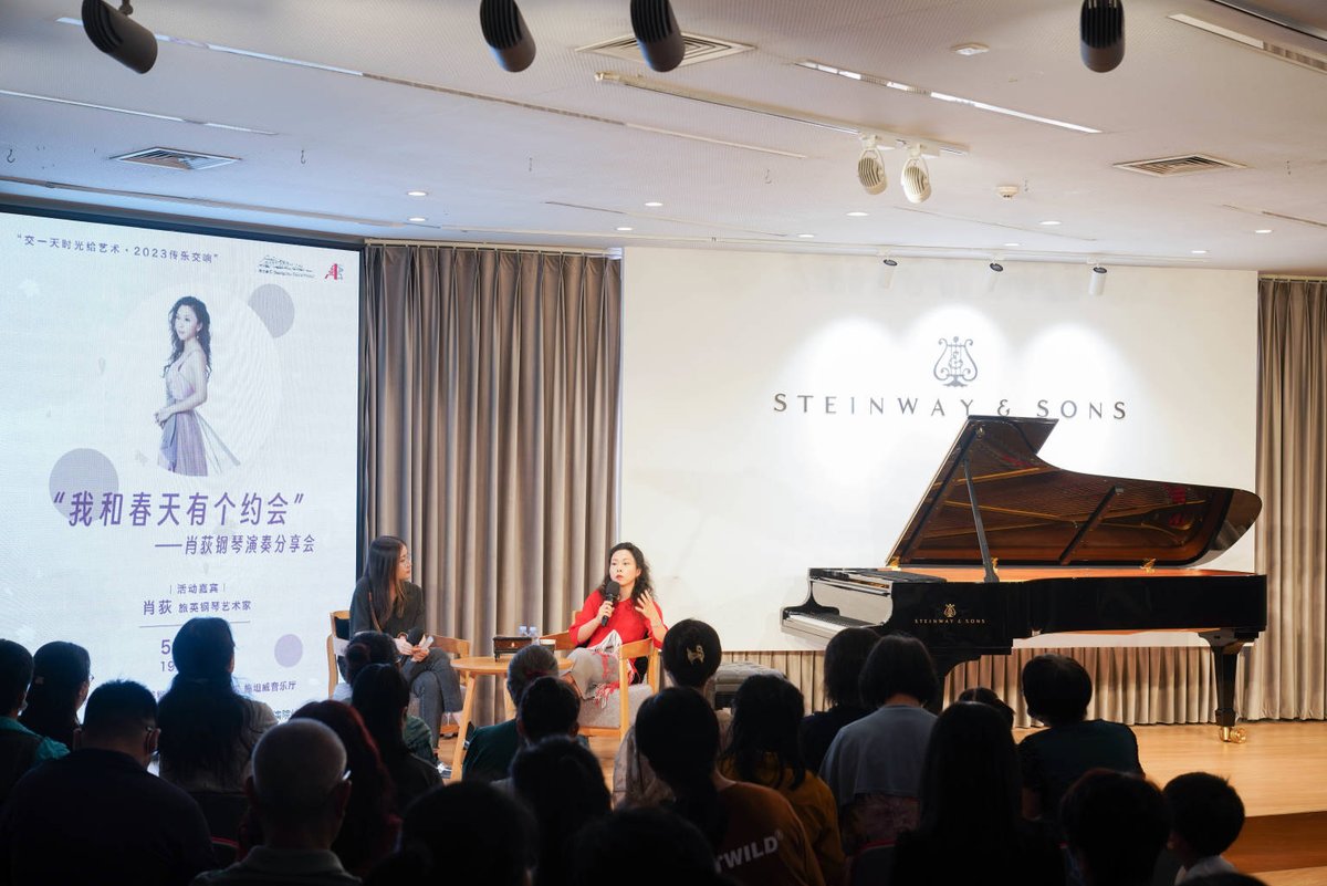 EcstasyAM's tweet photo. Great event with @dixiao at @SteinwayAndSons Guangzhou this evening, thanks to all involved https://t.co/GN9AVWYpKl