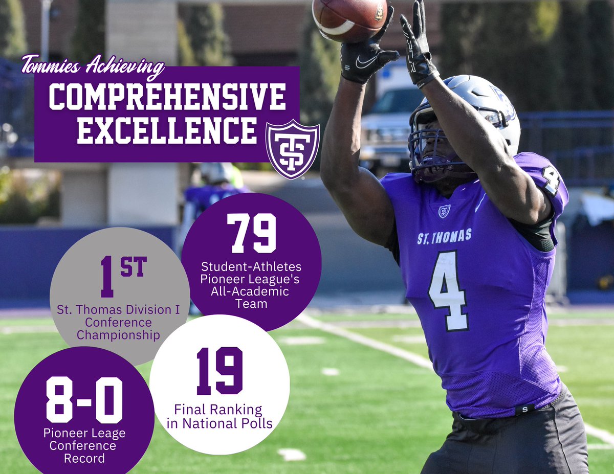 Invest in comprehensive excellence ☑️ Support St. Thomas Football ✅ Forever Forward ♾️⏩️ 👀👉: link.stthomas.edu/SustainingComp… #Faith | #Family | #Football 🟣⚪️⚫️