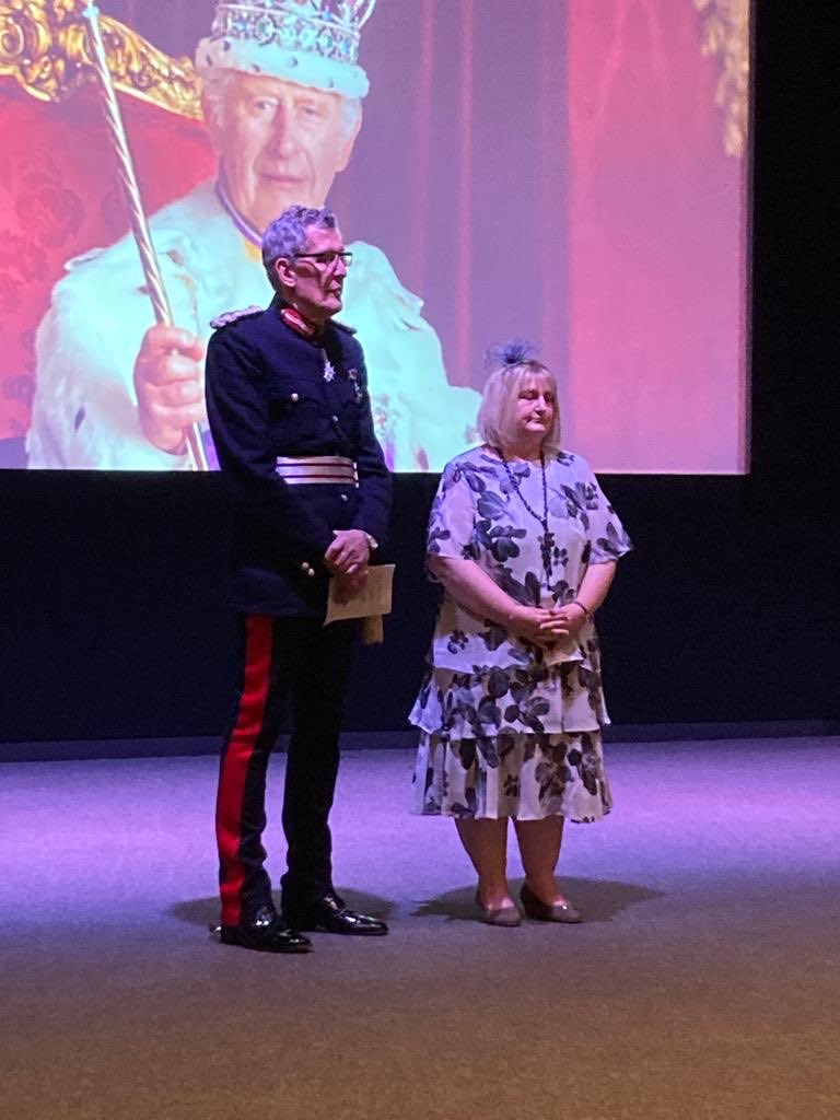 Privileged to be at ⁦⁦@LLofDevon⁩ Investiture celebrating achievements of ⁦⁦@plymouthcc⁩ residents, Marc for charity work, Kerry for services to fostering & Angela for voluntary service. They were awarded their British Empire Medals🏅well deserved recognition