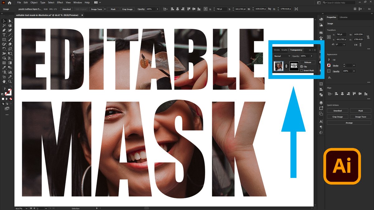 CreativeAlys's tweet image. Try this method to create awesome TEXT + VISUAL EFFECTS with Editable Text Mask in Adobe Illustrator.
youtube.com/watch?v=R2CL4Z…

#editable #textmask #adobeillustrator #tutorial #creativealys #graphicdesign #tipsandtricks