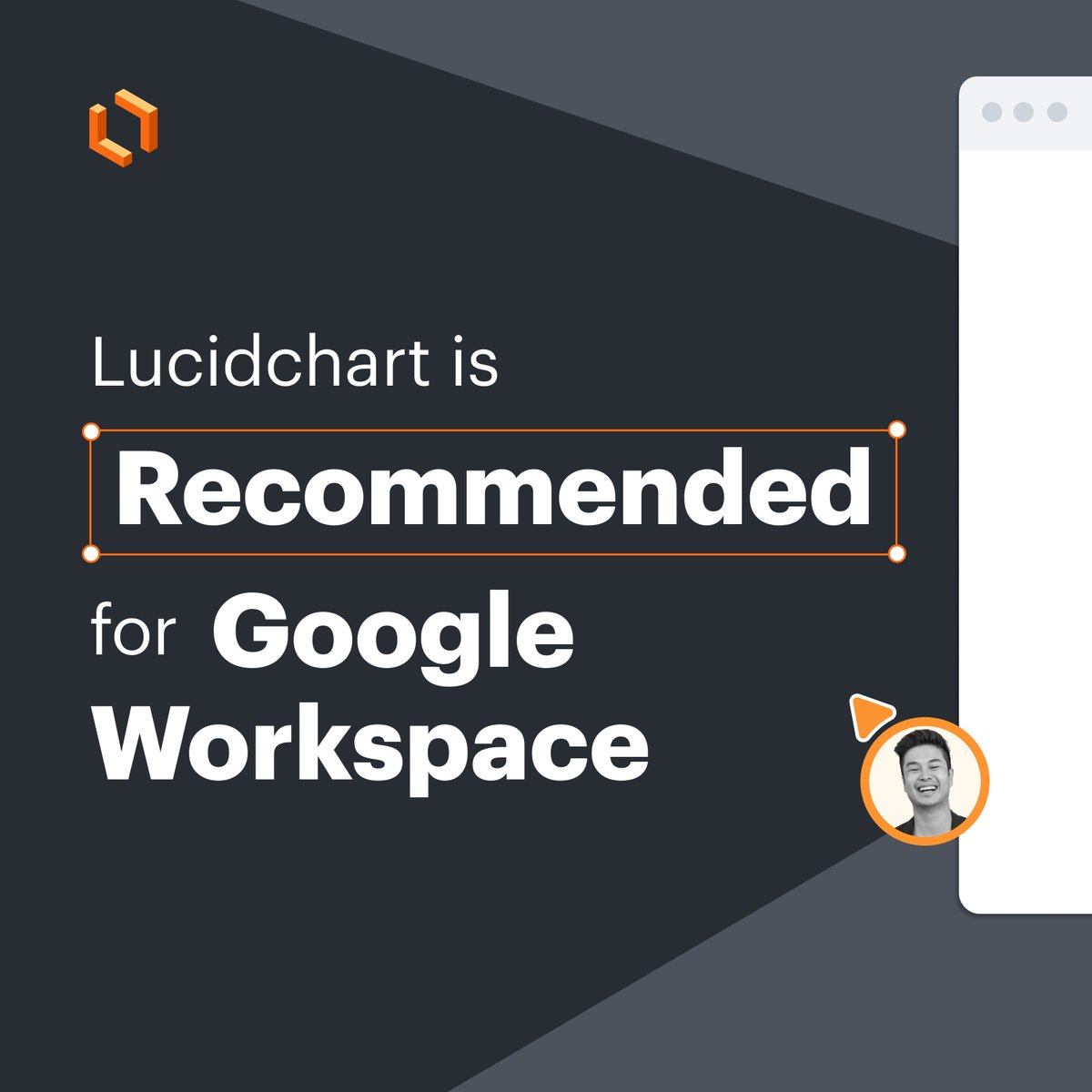 LucidSoftware's tweet image. Need another reason to love #Lucidchart? We’re excited to be featured on 2023’s Recommended for @GoogleWorkspace list! 🎉 

Lucidchart was selected not only for its seamless #integration with Workspace, but also because of the immense value that visual #collaboration brings to…