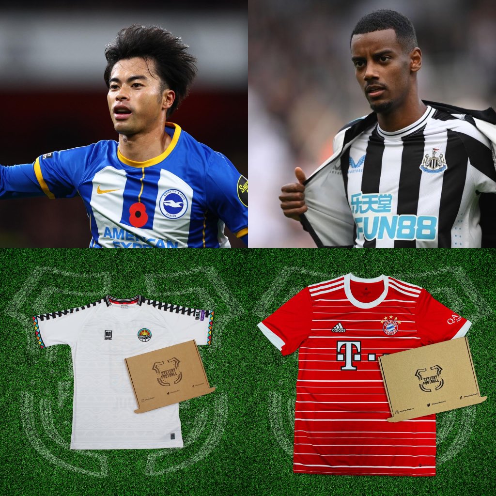 If Kaoru Mitoma or Alexander Isak score tonight, we will give away a Mystery Football shirt to one lucky follower! 🔵⚫️👊

To enter:
1️⃣ RT this tweet
Follow us 🤝

Good luck! 🤞