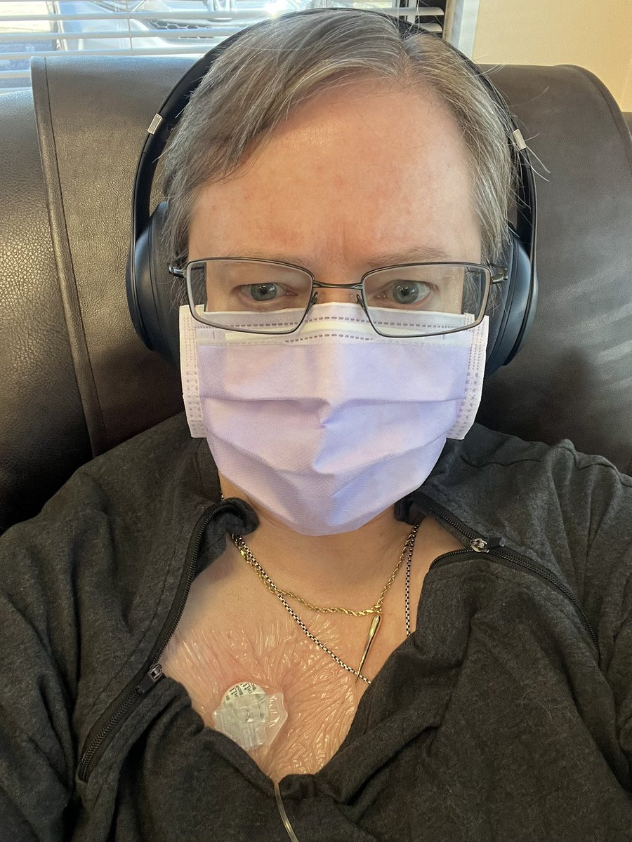 Infusion day, not exactly how I’d imagined spending my 60th birthday but at least it’s keeping me alive. Listening to Pat Benatar playlist. I have my favorite nurse today & she brought other nurses over to sing Happy Birthday. 🙂
#LupusRAWarrior
#LupusAwarenessMonth