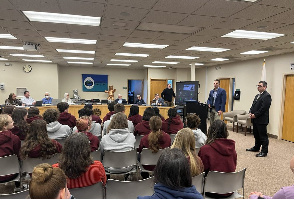 Last night the Easthampton City Council recognized Easthampton High's "We The People" team at their meeting for once again winning the State Championship.

It was great to join the Council with <a href="/Rep_Carey/">Dan Carey</a> and present citations to all of the students on their awesome achievements.
