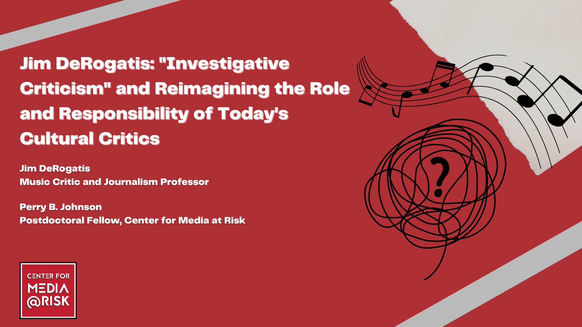 What does it mean to consume art created by bad actors? <a href="/PerryBJohnson/">Perry B. Johnson, Ph.D.</a> sits down with @JimDeRogatis to discuss “investigative criticism,” the dilemmas of fandom and the shifting terrain of music journalism. Read here: bit.ly/41QW2wp
<a href="/AnnenbergPenn/">Annenberg School</a> <a href="/bzelizer/">Barbie Zelizer</a>